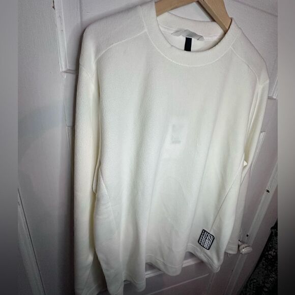 NWTs RAINS Fleece Sweatshirt in Fossil Size Medium - Picture 8 of 11